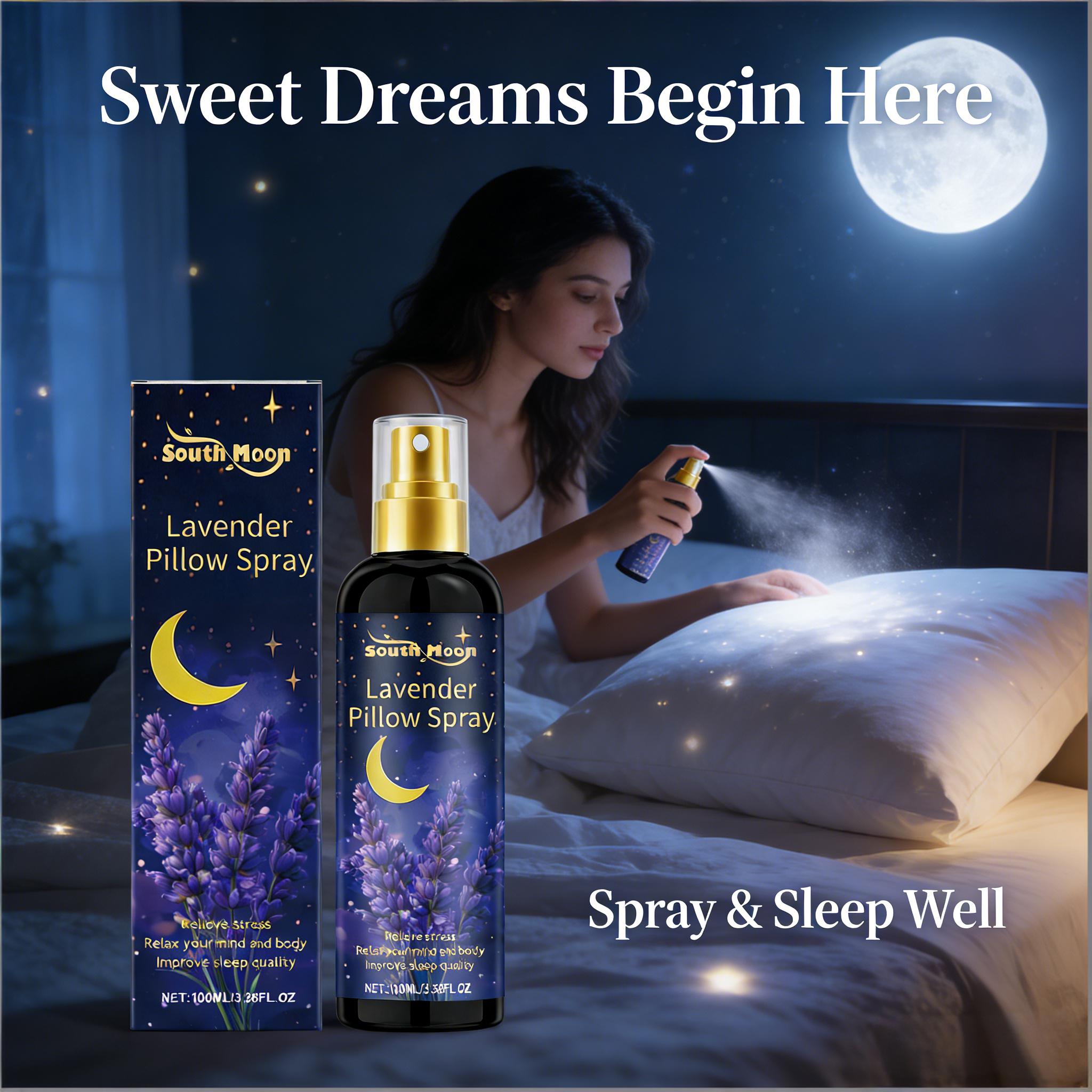 Anti Snore Contour Pillow - Slaapspray Lavendel voor kussens, verlicht angst,
