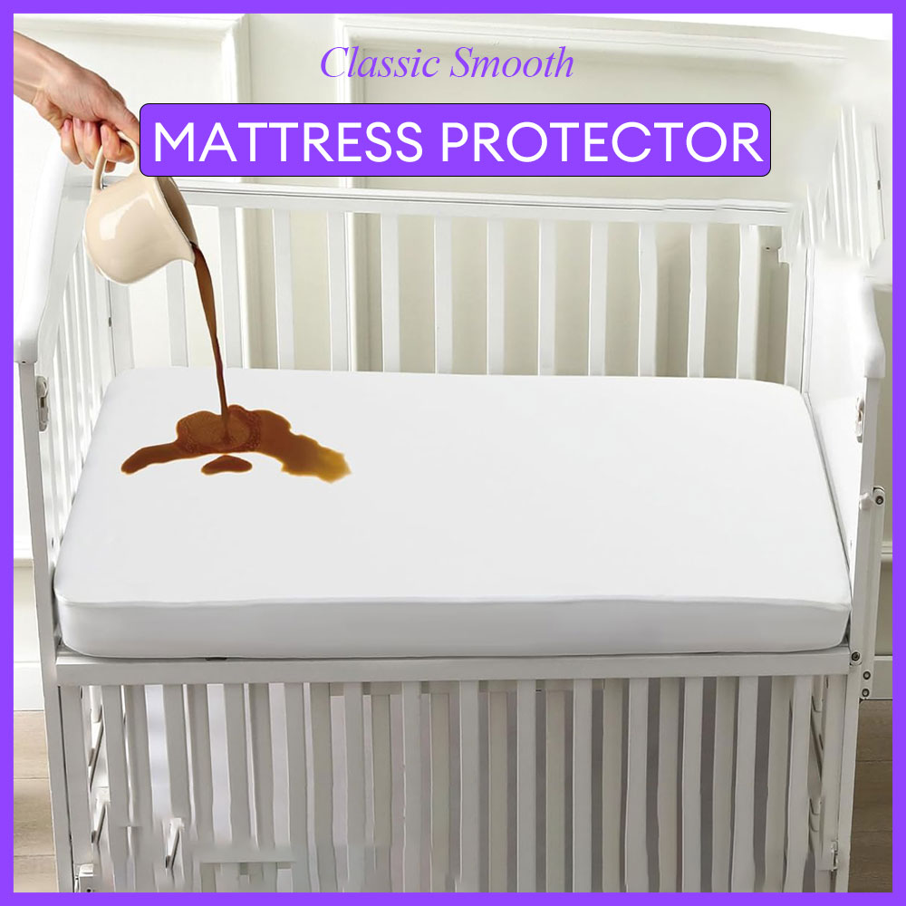 Waterproof Mattress Protector Breathable - 1 stuks kinderbedmatrasbeschermer, gladde waterdichte matrashoes,