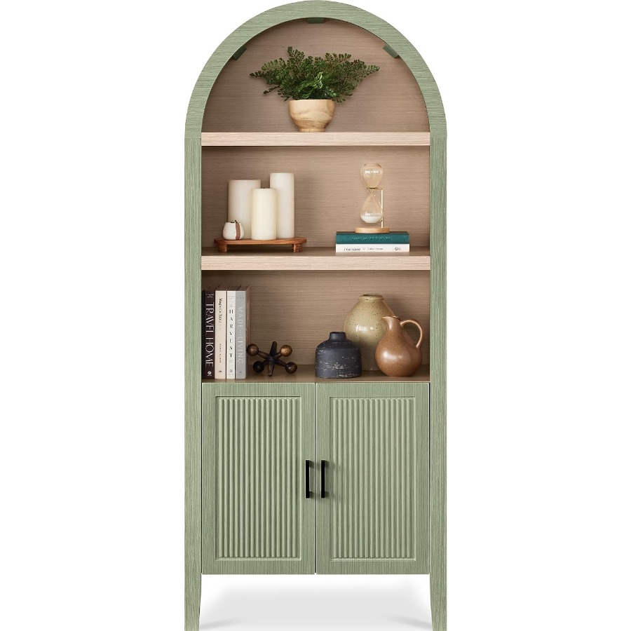 Storage & Organization - 72 inch hoge, gebogen keukenkast met