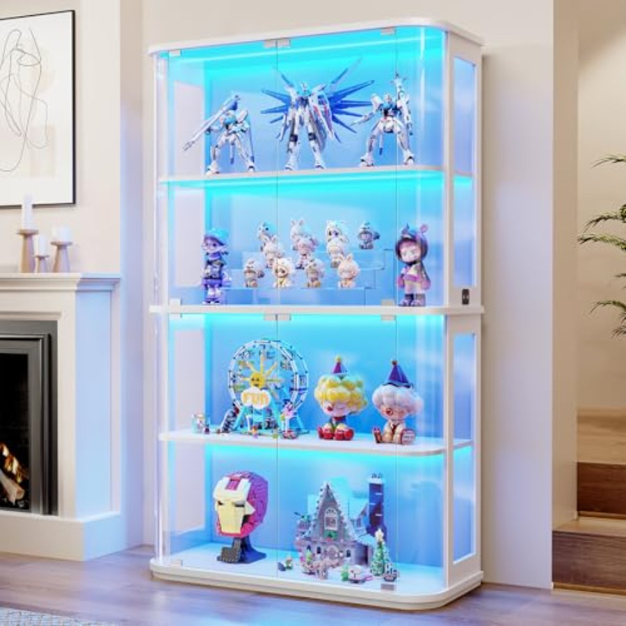 Lighting - Afgeronde vitrinekast voor gebruik in de