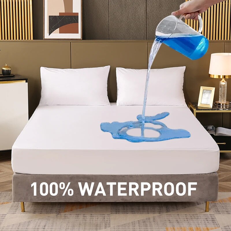 Waterproof Mattress Protector Breathable - Waterdicht Hoeslaken Beddeken Beddeken Effen Kleur