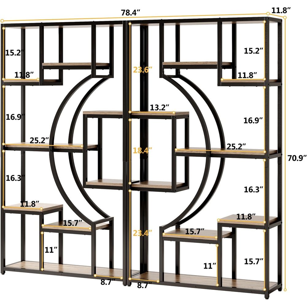 70,8 inch hoge boekenplankset  - Storage & Organization recensie en prijs