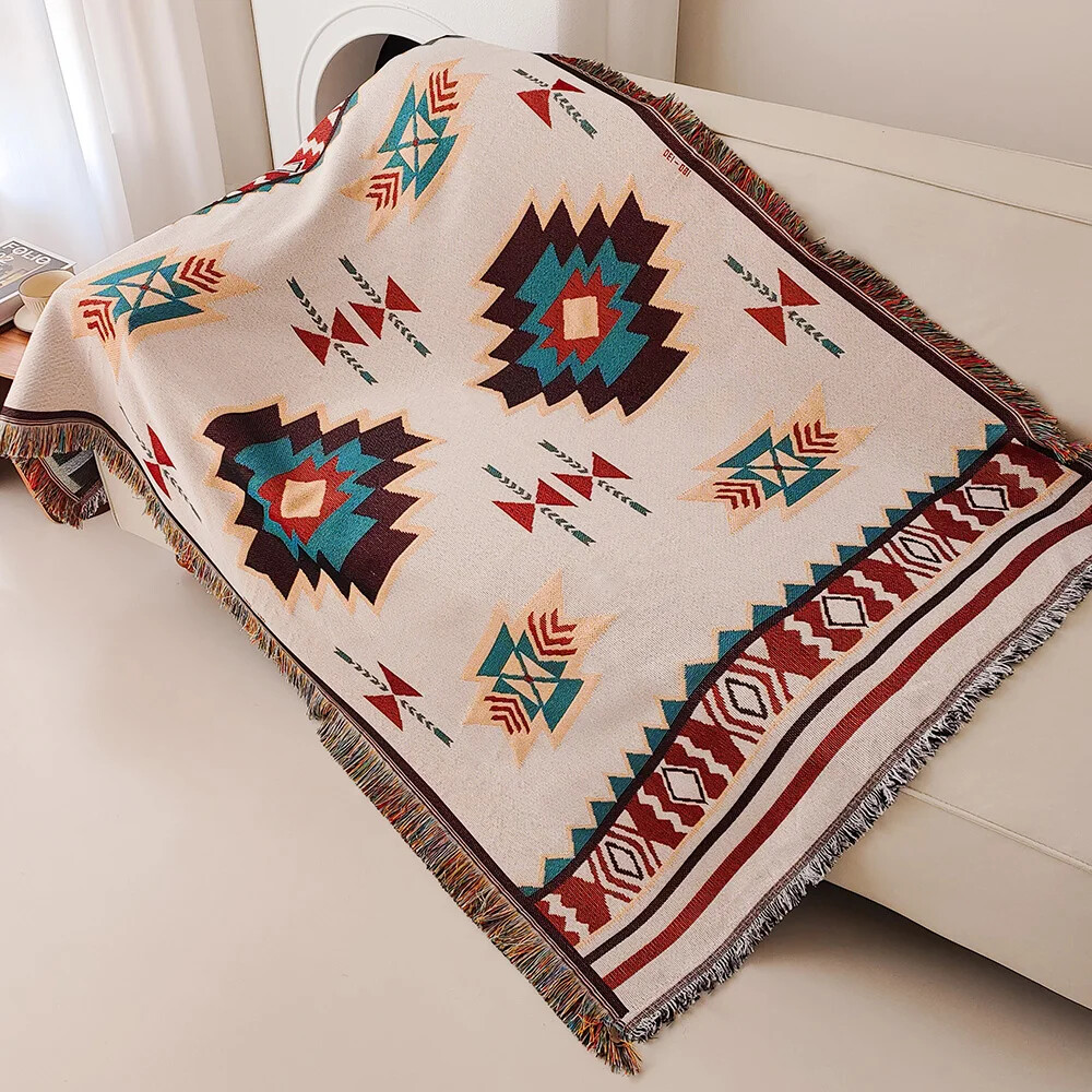 Oversized Boho Azteekse deken  - Boho Throw Blanket Fringe recensie en prijs