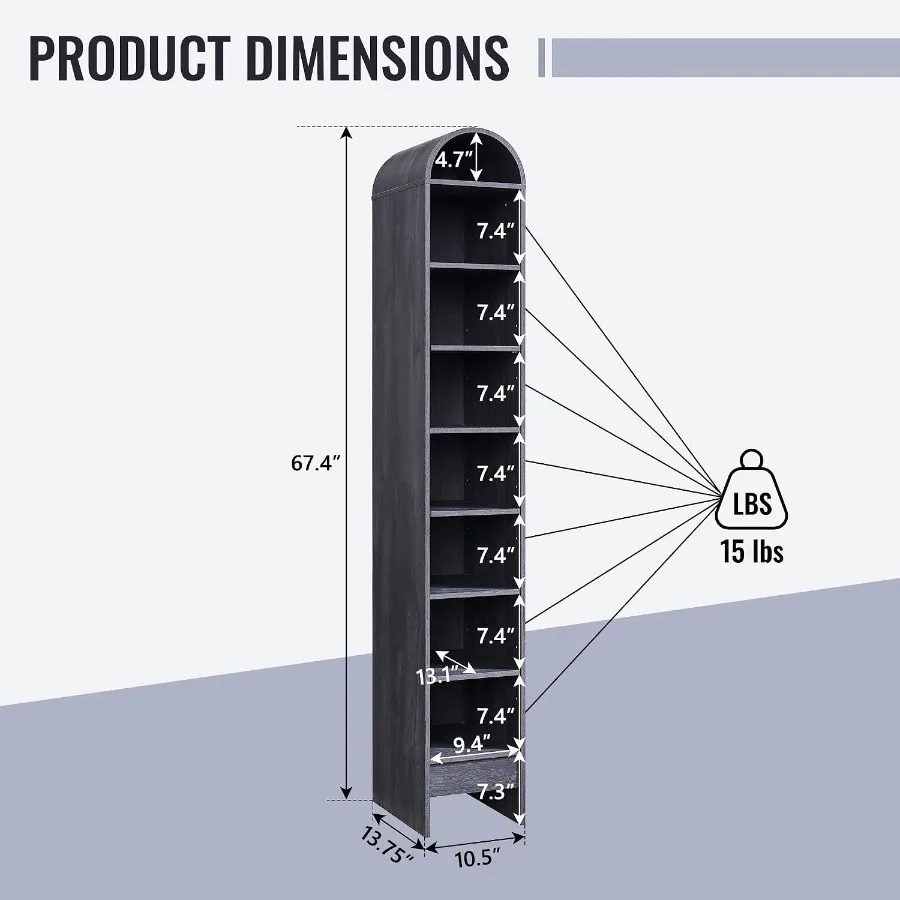 67 cm hoge, gebogen badkamerka - Storage & Organization recensie en prijs