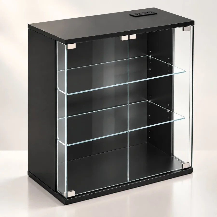 Vitrinekast voor de woonkamer, - Lighting recensie en prijs