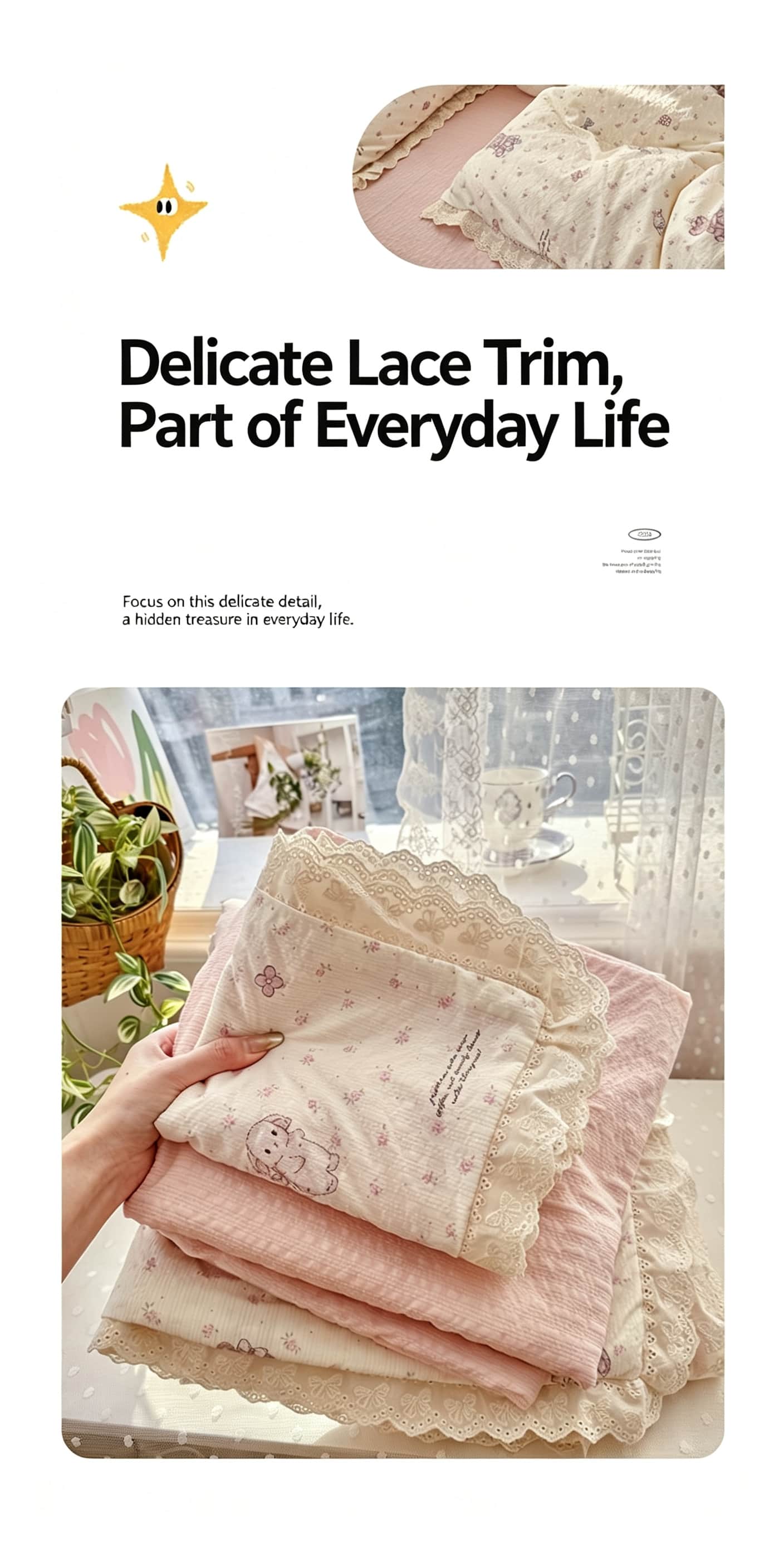Beddengoedsets met ruches en b - Aesthetic Floral Duvet Cover recensie en prijs