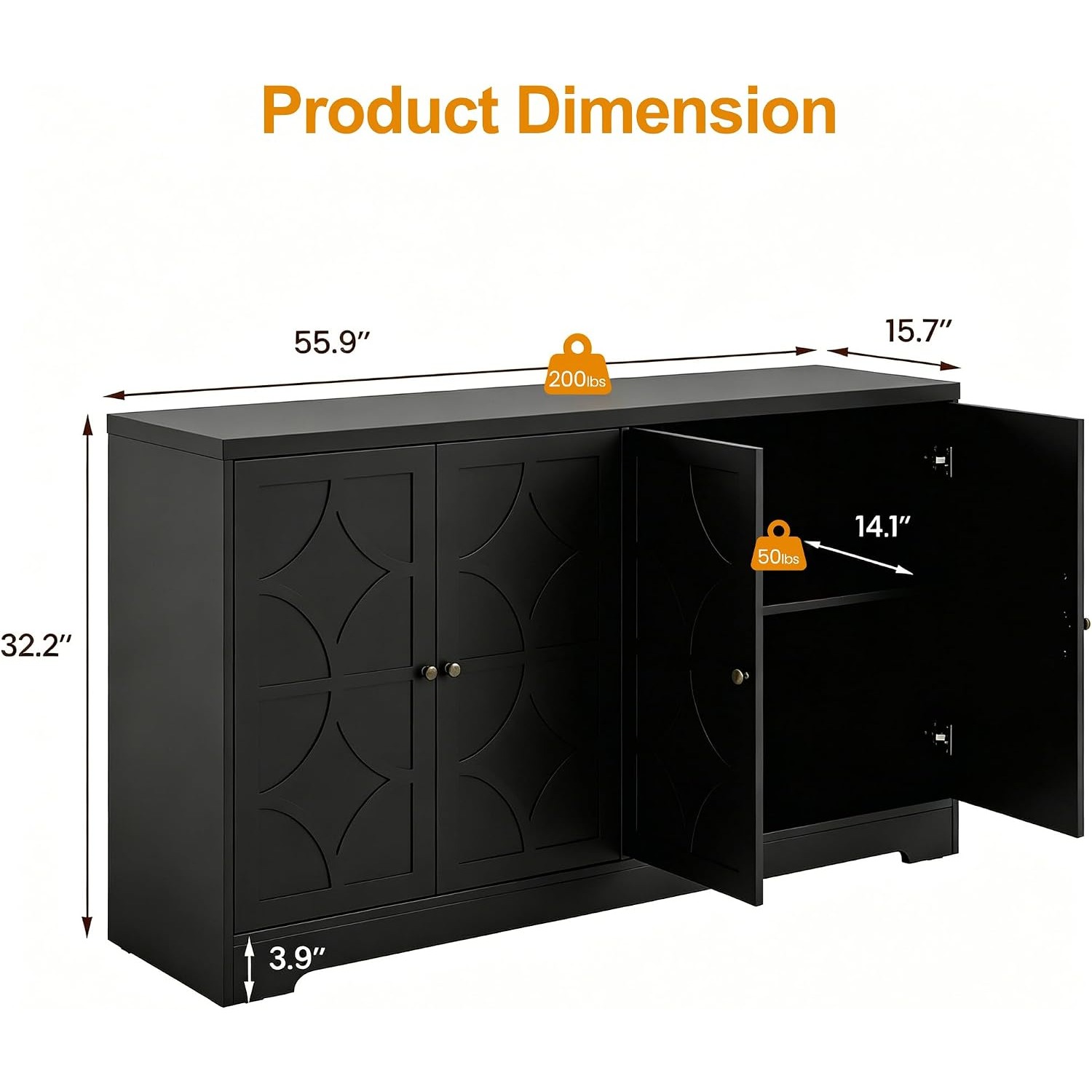 Buffetkast met opbergruimte, 5 - Storage & Organization recensie en prijs