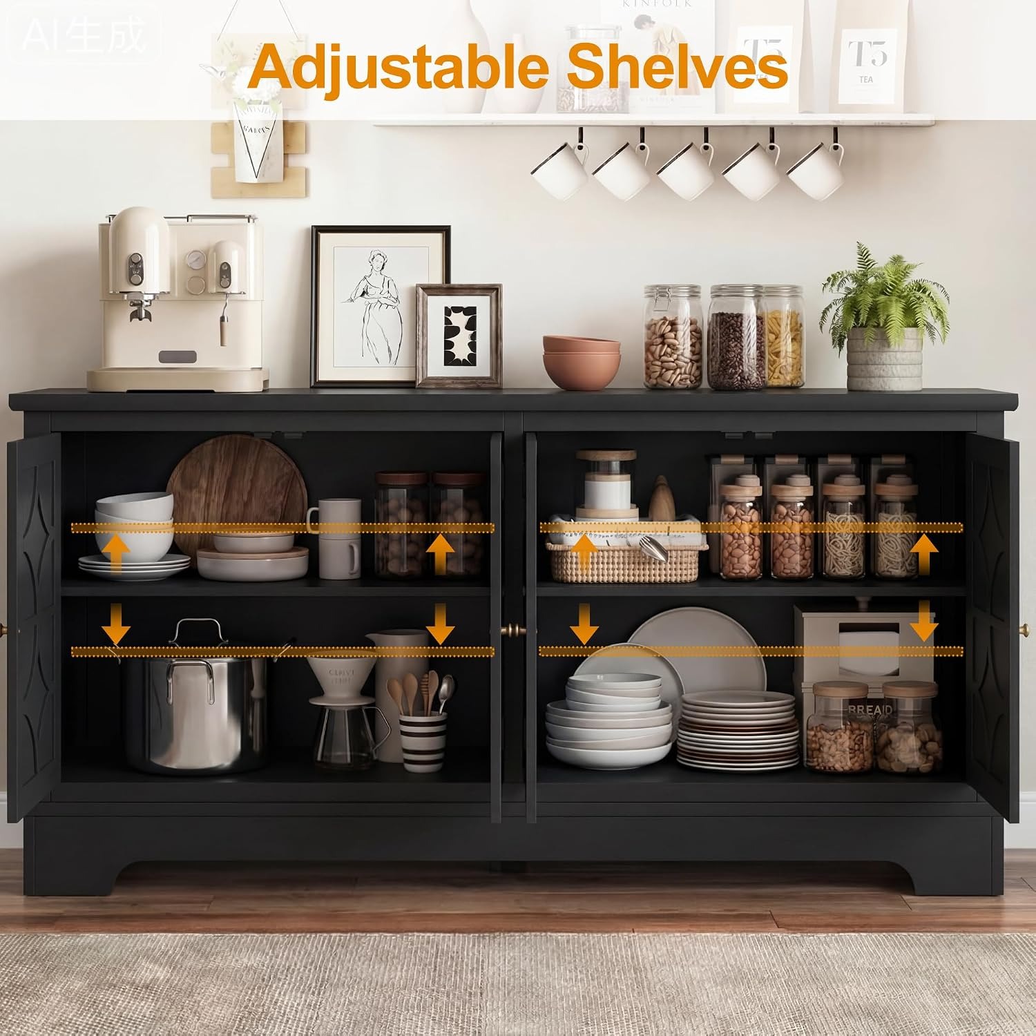 Buffetkast met opbergruimte, 5 - Storage & Organization recensie en prijs