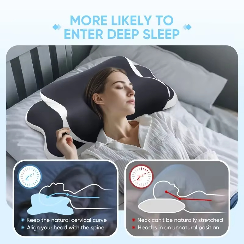 Memory Foam Kussens Vlindervor - Memory Foam Orthopedic Pillow Neck Pain recensie en prijs