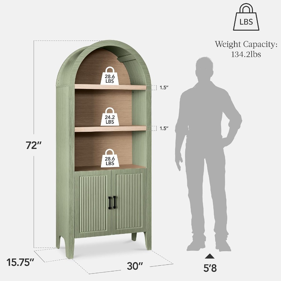72 inch hoge, gebogen keukenka - Storage & Organization recensie en prijs