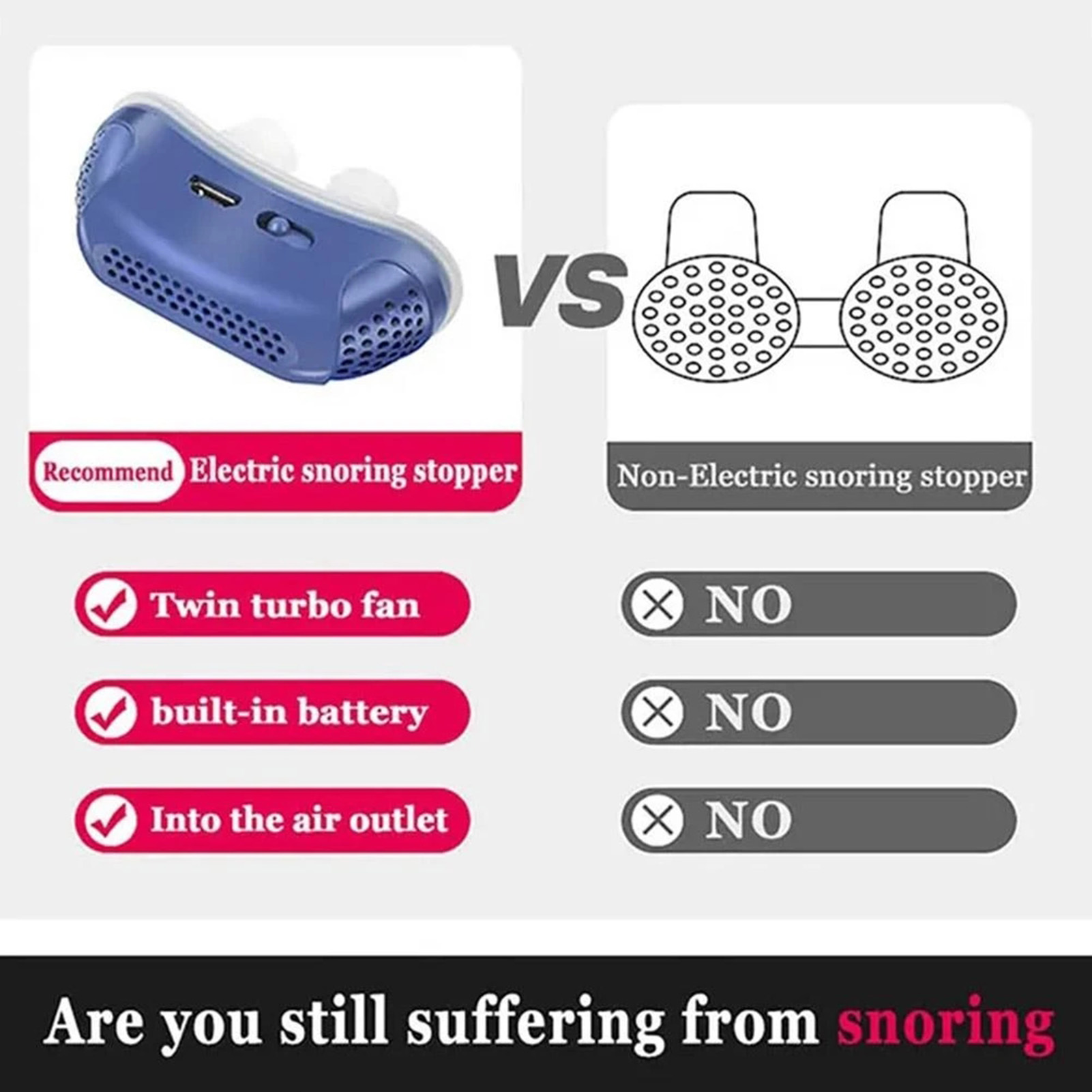 Anti-snurken Siliconen neussto - Anti Snore Contour Pillow recensie en prijs