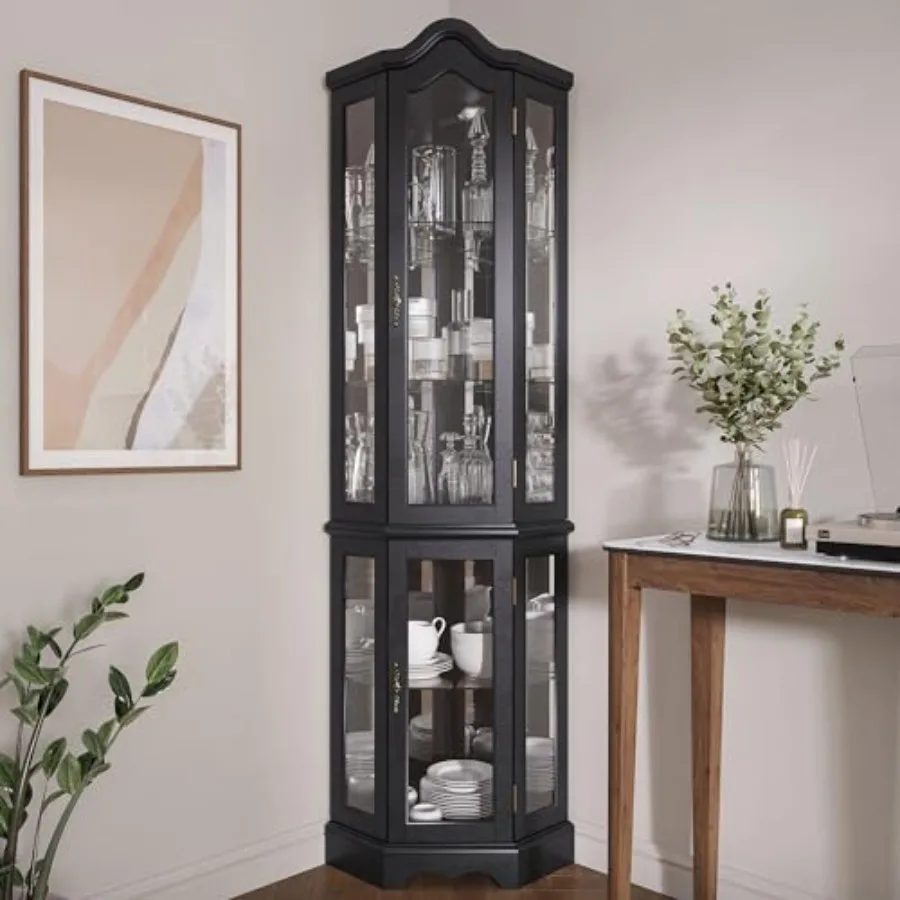 Verlichte vitrinekast met glaz - Kitchen recensie en prijs