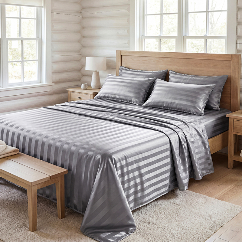 Kreukvrije gestreepte satijnen - Fitted Bed Sheets Deep Pocket recensie en prijs