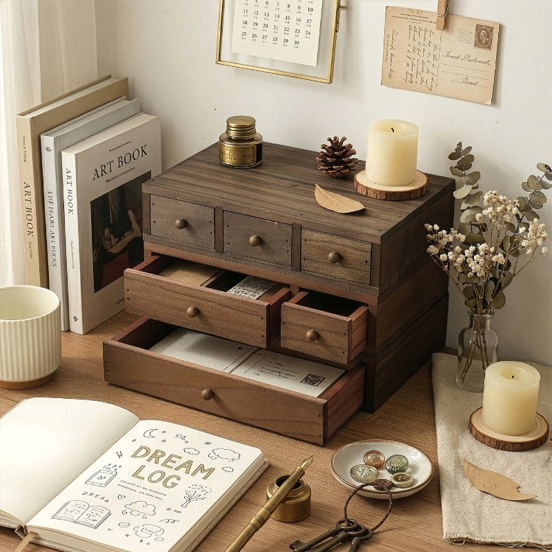 Houten opbergdoos voor op het  - Storage & Organization recensie en prijs