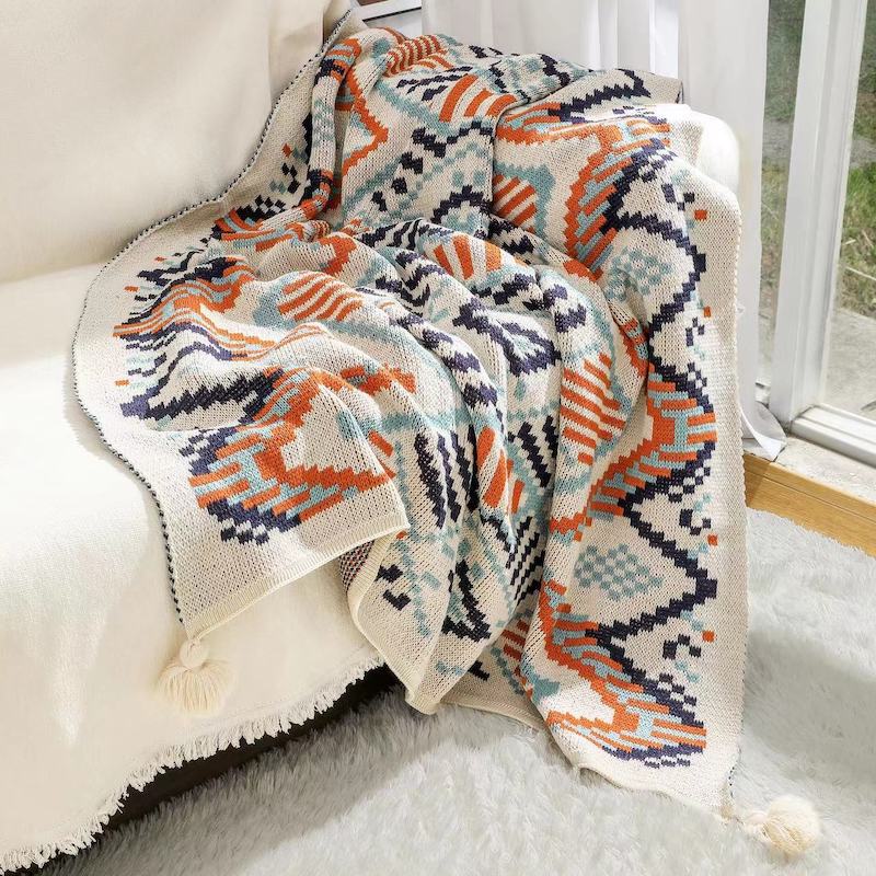 Boho Zuidwestelijke deken met  - Boho Throw Blanket Fringe recensie en prijs