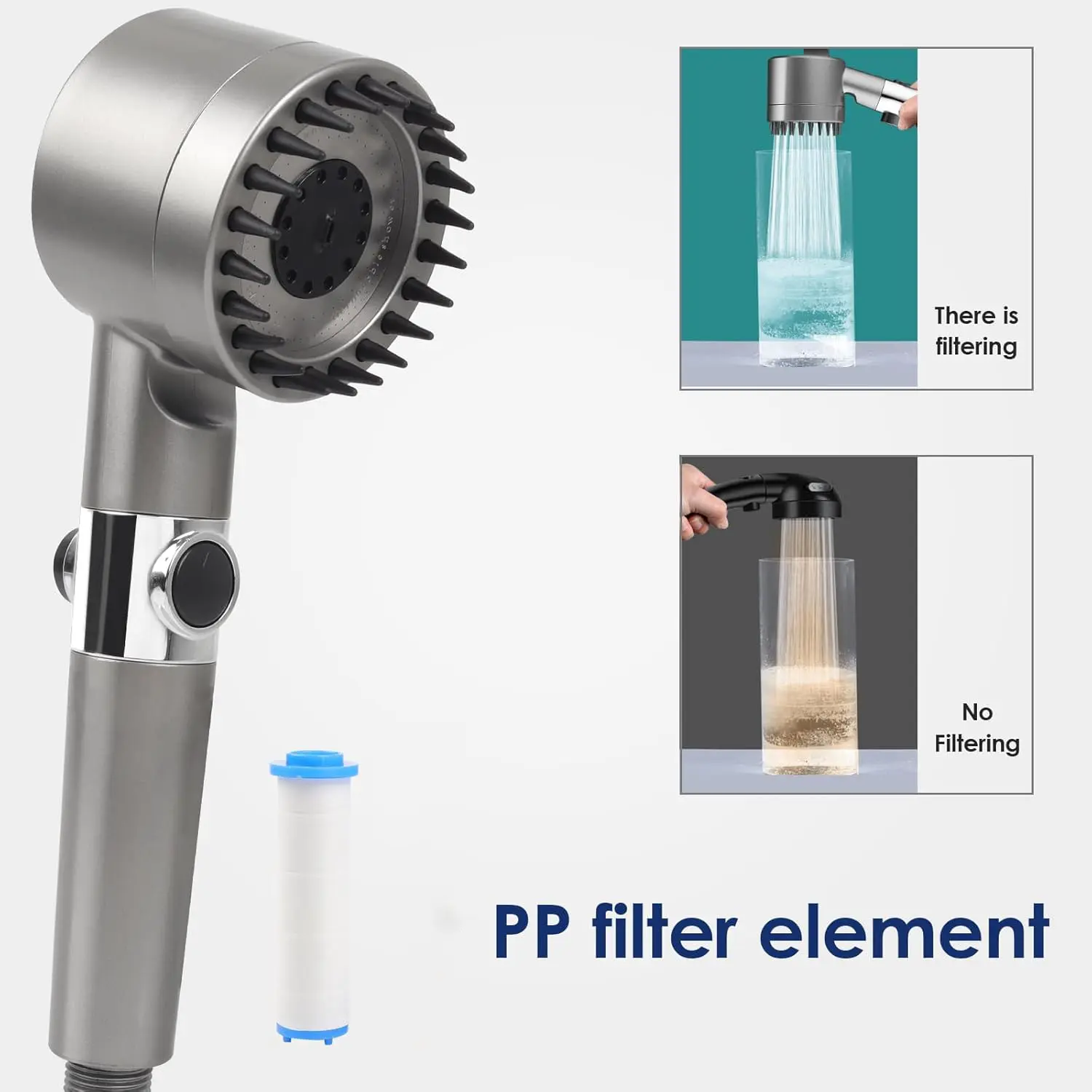 Douchekop met hoge waterdruk e - High Pressure Shower Head Handheld recensie en prijs